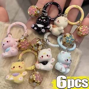 Móc khóa mèo động vật dễ thương - Túi Kawaii Mặt dây chuyền ô tô dành cho nữ