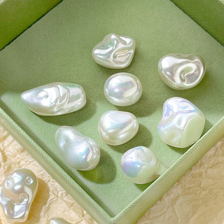 Dị tính Không Đều Baroque Ngọc Trai Giả Vỏ Hạt diy Handmade Trang Sức Vòng Tay Vòng Cổ Bông Tai Đính Hạt Phụ Kiện