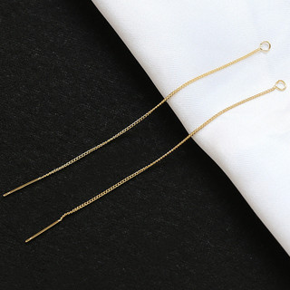 Đồng Clad màu vàng bảo quản pin bông tai có dây treo DIY handmade trang sức phụ kiện