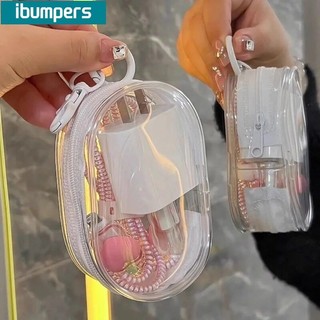 Ibumpers Túi lưu trữ cáp trong suốt Lưu trữ di động / Phụ kiện trang trí