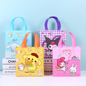 Túi Snrio Kuromi lưu trữ chống nước, dùng làm quà tặng, ăn trưa, mua sắm
