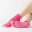 Tất tập Yoga nữ DARON, Tất Cotton ngắn tay Pilates, Thời trang cầu vồng hở ngón tay chống trượt Split Toe Tube Tất nữ