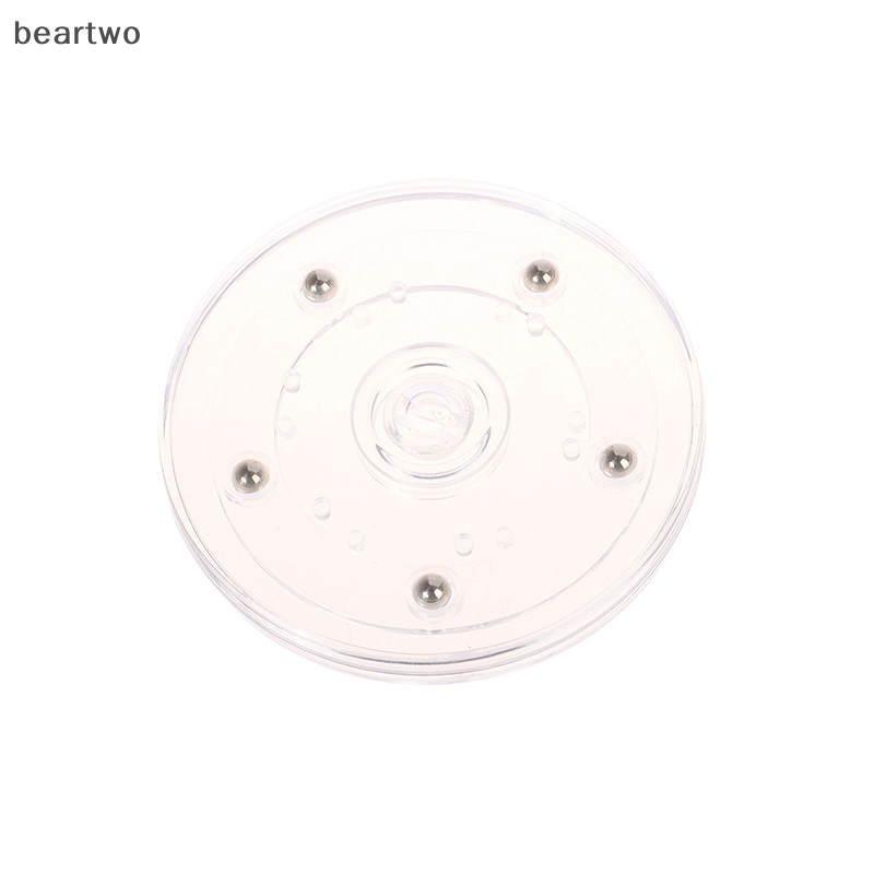 < Beartwo > Bàn xoay Acrylic trong suốt 360 xoay Giá đỡ màn hình Đế tròn Trang sức lười biếng Trang trí đĩa xoay Phần cứng nội thất Đẹp