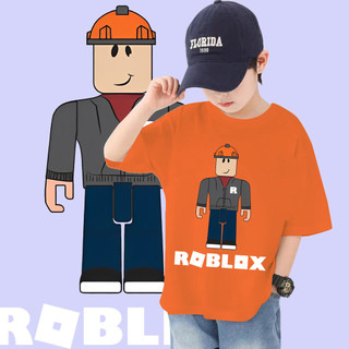 2024 Roblox Áo thun mùa hè in hình hoạt hình vui nhộn Roblox dành cho trẻ em Mềm mại và thoải mái Lý tưởng cho những cuộc phiêu lưu hàng ngày