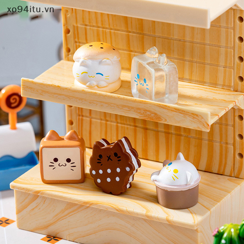XOITU Hoạt Hình Món Tráng Miệng Bánh Quy Burger Micro Phong Cảnh Đồ Trang Trí Hình Thu Nhỏ Trang Trí Để Bàn DIY Trang Trí Nhà Cửa Quà Tặng VN