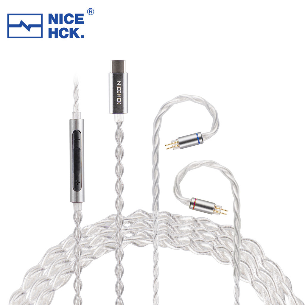 Nicehck SP4 Type-C 2Pin CX31993 DAC Giải Mã HiFi Âm Thanh IEM Dây Cáp Cho 4U Delci Explorer DaVinci