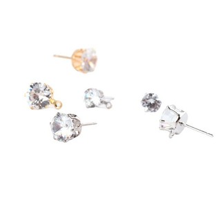 Tự Làm Chất Liệu Trang Sức Mạ Đồng 18K Màu Vàng Thật Giữ Kẻ Sọc Zircon Không Gây Dị Ứng Bông Tai Bông Tai Bông Tai Phụ Kiện