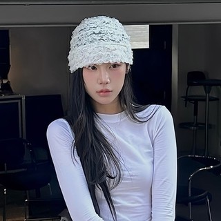 Marset Mũ Chui Đầu Thanh Lịch Phong Cách Áo Sơ Mi Đơn Giản Mũ Ren Mũ Headwrap