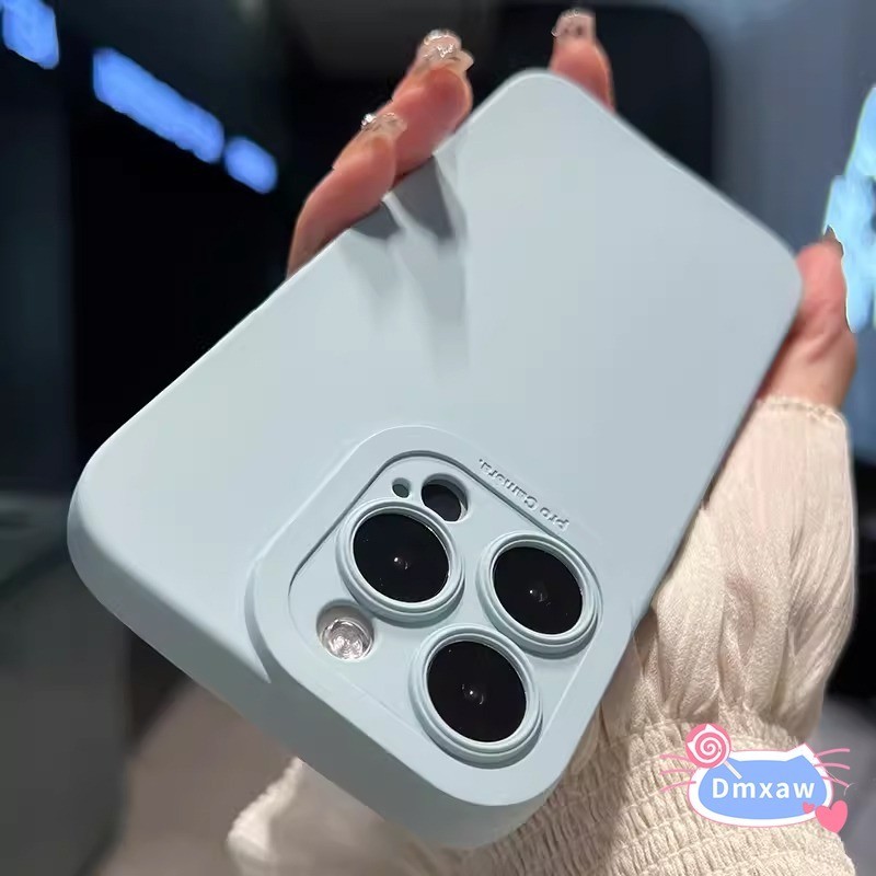 Ốp Điện Thoại Silicon Lỏng Phong Cách Hàn Quốc Cho Vivo V40 V30 V29 V27 Pro 5G Kẹo Đơn Giản Màu Trơn Vỏ Điện Thoại Di Động Chống Trơn Trượt Matte Ốp Lưng