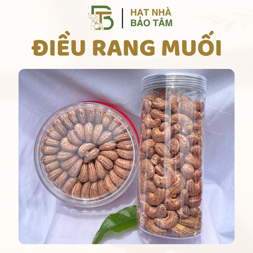 Hạt Điều A Cồ Rang Muối Nguyên Hạt Bùi Béo - Xưởng Hạt Dinh Dưỡng Bảo Tâm