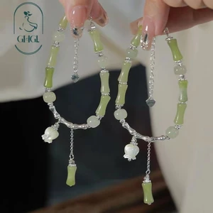Mới Phong Cách Trung Quốc Tre Linghua Vòng Tay Thiết Kế Niche Vòng Tay Phong Lan Đơn Giản Phù Hợp Với Món Quà Bó Hoa Tăng Có Thể Hỗn Hợp Phù Hợp Nhiều Phong Cách