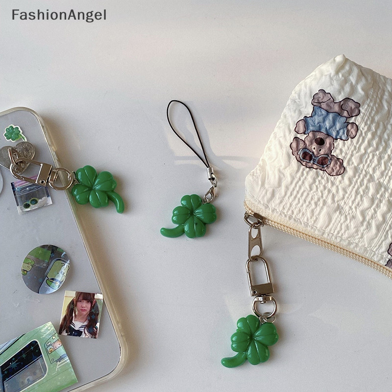 Fashionangel Mới Đơn Giản Bốn Lá Cỏ Ba Lá Móc Khóa Thời Trang Sáng Tạo Tinh Tế Bốn Lá Cỏ Ba Lá May Mắn Móc Khóa Móc Khóa Ngày Lễ Quà Tặng Phụ Kiện TH