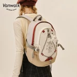 Vanwalk Cặp sách  balo đi học balo nữ balo thời trang nữ Chống trộm Nhẹ nhàng Đa ngăn nữ túi du lịch Đi học Đi du lịch Giao hàng nhanh Quà tặng miễn phí Dòng Thỏ Vũ Trụ V2554 — ảnh 4