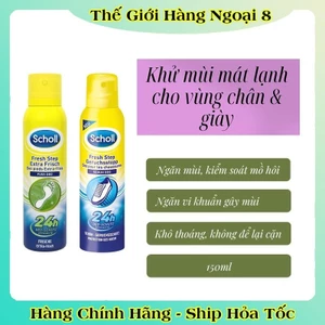 Xịt khử mùi hôi chân và giày Scholl – Nội địa Đức Đủ Bill