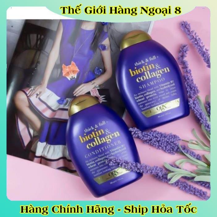 [auth] Dầu gội và xả chống rụng tóc Biotin & Collagen Đức- 385ml Đủ Bill [Hot]