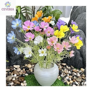 Cành hoa cúc bướm cao 50 cm, nhiều bông, kèm lá trang trí, làm hoa cưới, cổng cưới