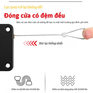 Dụng cụ đóng cửa tự động Bunnies nhỏ gọn phù hợp nhiều loại tường lắp đặt nhanh chóng đóng cửa yên tĩnh kèm phụ kiện