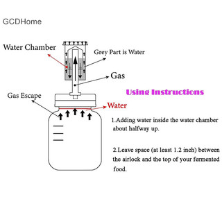 Gcdhome 86mm / 70mm Bình miệng rộng Nắp lên men Bộ giữ thức ăn chìm HOT