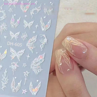 [Beautifulhome] Dream Crystal Nàng Tiên Cá Đuôi Móng Tay Nghệ Thuật Miếng Dán 3D Keo Chất Lượng Cao Trang Trí Móng Tay Nghệ Thuật Miếng Dán [Làm Đẹp]