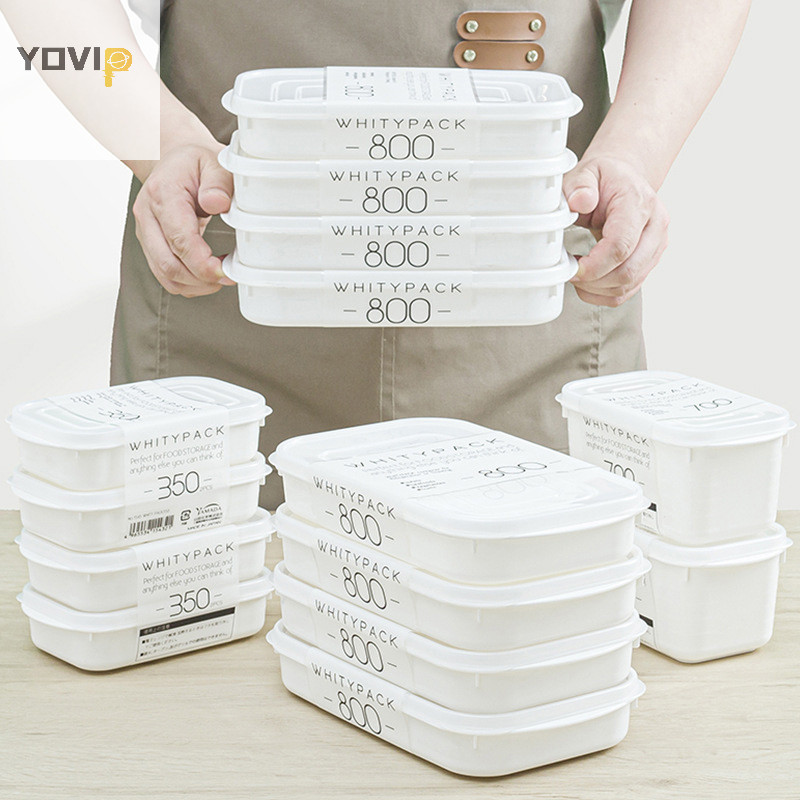 Yovip Nhật Bản Hộp đóng gói thịt Thực phẩm Tủ lạnh Bảo quản trái cây Bảo quản rau củ Chuẩn bị mảnh VN hộp chia