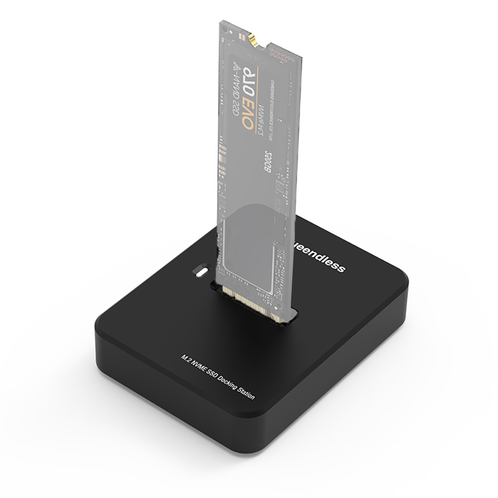 Blueendless Cho NVME 10Gbps / SATA 5Gbps Giao Thức Kép M.2 Vỏ SSD Type-C Ổ Cứng Di Động Dock Cho M.2 M Key / B + M Key 2230-2280 SSD
