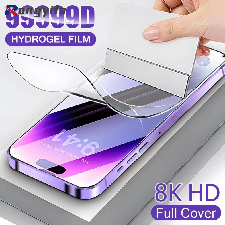 Phim Hydrogel Trong Suốt Cho Vivo V27 Pro V27E V25 V25 Pro V25E V23E V21 V21E V20 Pro Nex 3 2 V17 V15 S1 Pro Z5 Z6 Z5X Full Cover Bảo Vệ Màn Hình Phim Mềm