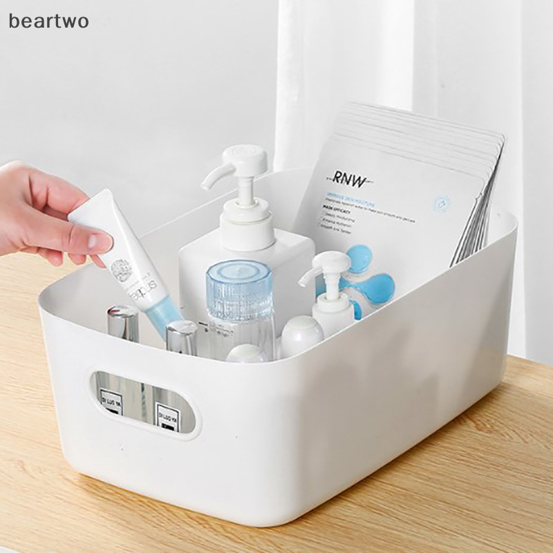 < Beartwo > Hộp Bảo Quản Máy Tính Để Bàn 3 Kích Cỡ Dung Tích Lớn Dụng Cụ Trang Điểm Mỹ Phẩm Hộp Bảo Quản Thẻ Văn Phòng Phẩm Hộp Đựng Điện Thoại Đẹp