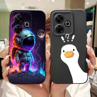 Ốp bảo vệ ống kính Xiaomi Redmi 13 2024 Redmi13 5G 4G Phi hành gia dễ thương Mèo khủng long Phim hoạt hình Vỏ điện thoại thạch silicon mềm