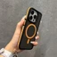 Mới Mờ Từ Tính Cho iPhone 16 ProMax Ốp Điện Thoại Chống Sốc Và Chống Rơi iPhone 11 12 13 14 15 16 Pro Max iPhone 14 / 15 / 16 Plus Màu Đen Vỏ Bảo Vệ Màu Trơn
