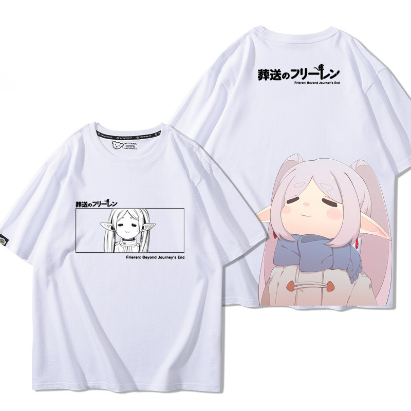 Gn Frieren Beyond Journeys End Himmel hoạt hình Cosplay vải 3D mùa hè Áo thun Anime tay ngắn hàng đầu NG