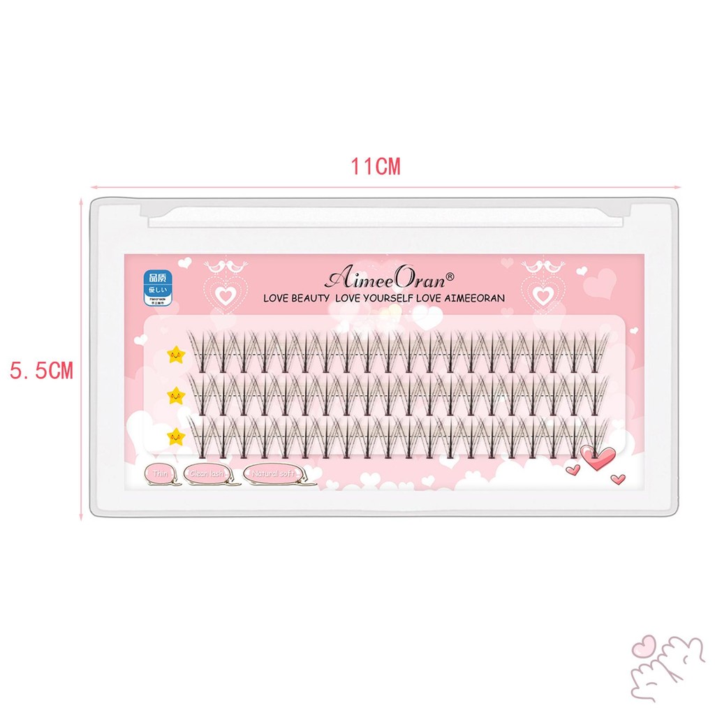 IOIIK Lông mi giả Camellia Volume Lash Extensions Fairy Kéo dài Lông mi xoăn Wispy