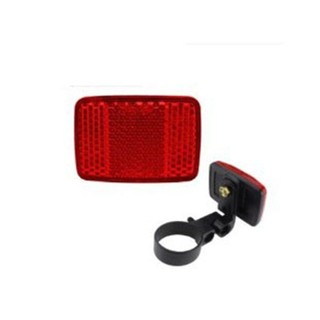 Jkdesign 1 cái/bộ Đèn hậu phản quang xe đạp, nhựa 10 kiểu, phụ kiện an toàn xe đạp trước/sau