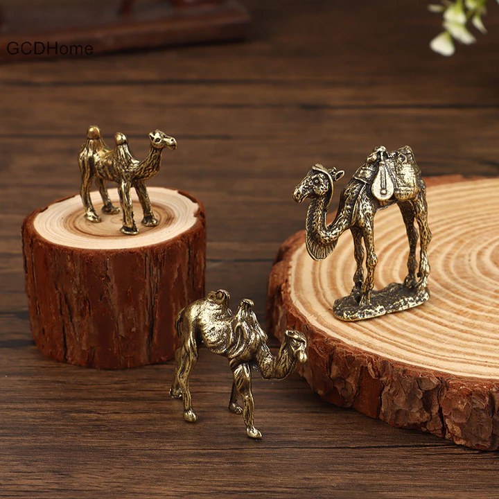 Gcdhome 1 Sáng Tạo Mạ Đồng Lạc Đà Đồ Trang Trí Tượng Lạc Đà Để Bàn Trà Thú Cưng Thủ Công Quà Tặng Cho Văn Phòng Phòng Phòng Ngủ Trang Trí Phòng Ăn HOT