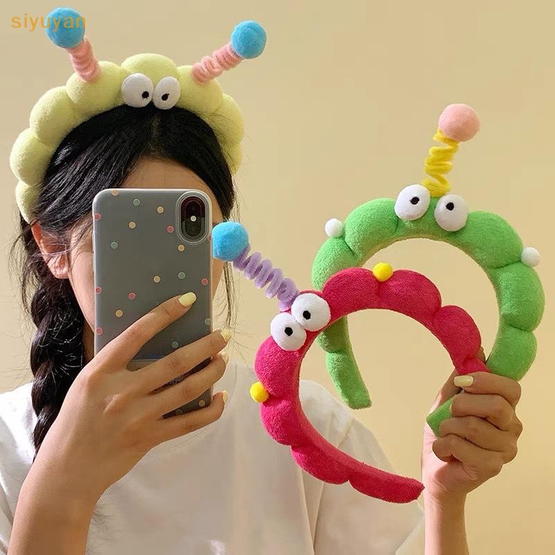 Siyuyan Phong Cách Hàn Quốc Xốp Xoắn Ngộ nghĩnh Hoạt Hình Sang Trọng Băng Đô Quấn Tóc Dễ Thương Mũ Mắt To Tóc Hoop VN