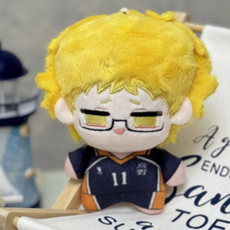 [Haikyuu!!]Quạt Hàng Hóa Sang Trọng Đồ Chơi Búp Bê Cotton Móc Khóa Mặt Dây Chuyền Búp Bê Sang Trọng Shoyo Hinata, Tobio Kageyama, Kei Tsukishima Quạt Quà Tặng Ba Lô Mặt Dây Chuyền Sinh Nhật Quà Tặng Giáng Sinh