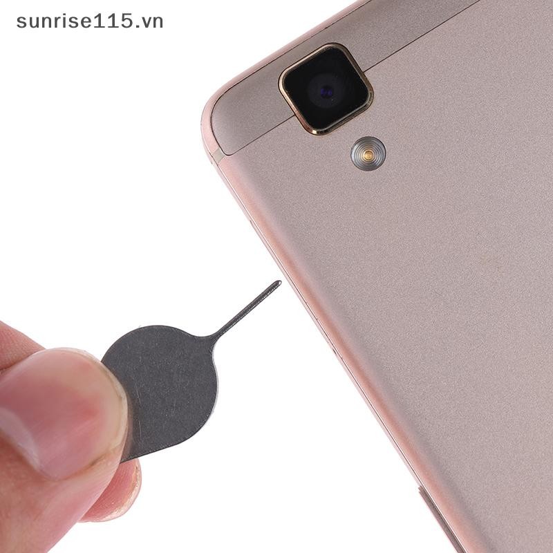Srvn 3 Cái / bộ Khay Đựng Thẻ Sim Loại Bỏ Eject Pin Dụng Cụ Chìa Khóa Không Gỉ Cho Điện Thoại.
