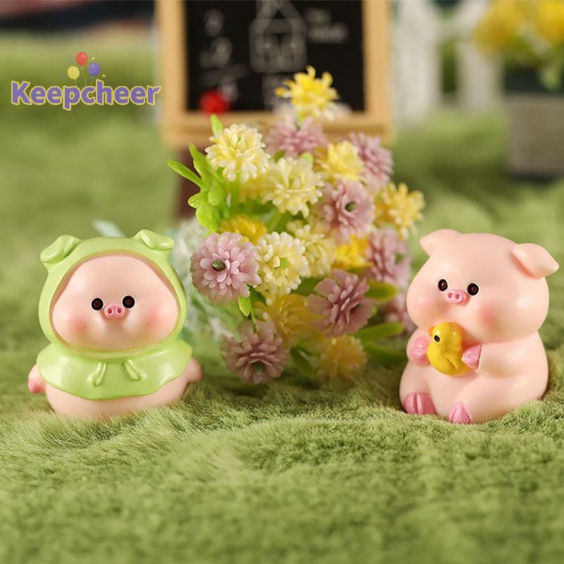 [Keepcheer] Mô hình động vật hình con lợn dễ thương Phong cảnh vi mô Trang trí nội thất Phụ kiện trang trí sân vườn cổ tích thu nhỏ [Mới]
