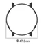Bảo vệ YRBWD, PC Hollow Frame Edge Shell, Phụ kiện Đồng hồ thông minh Ốp lưng bảo vệ màn hình cho CMF Watch 2