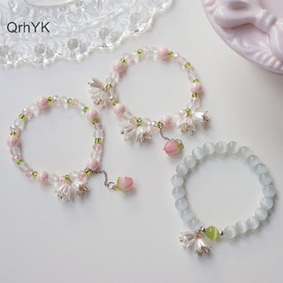 Nhà Máy Thời Trang Ngọt Ngào Vintage Ngọc Trai Lily Hoa Vòng Tay Nữ Hàn Quốc Dễ Thương sel Hồng Mặt Dây Chuyền Vòng Tay Trang Sức QrhYK