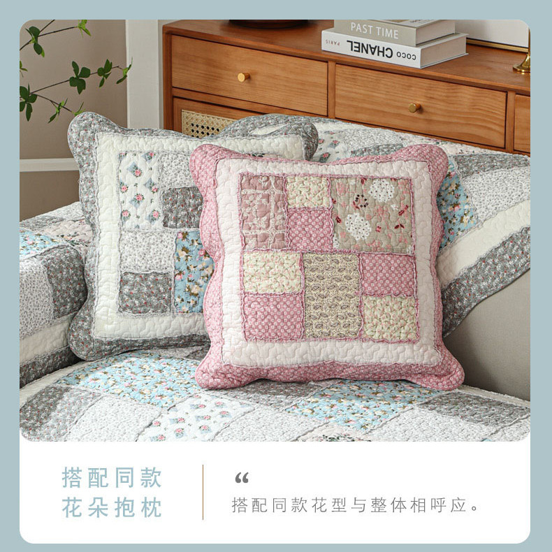 Đệm sofa miếng đệm bông bốn mùa Đệm Ghế Sofa tươi mát chống trượt kết hợp ba người