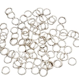 8mm Nhẫn tròn nhỏ màu bạc hợp kim, vòng kín DIY, móc khóa handmade, vòng kết nối, vòng treo, vật liệu bán buôn