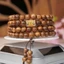 Vòng Tay Trầm Hương 108 Hạt Size 6Li Mix Charm Theo Mệnh - Kèm Hộp Gấm Đựng Vòng Phụ Kiện