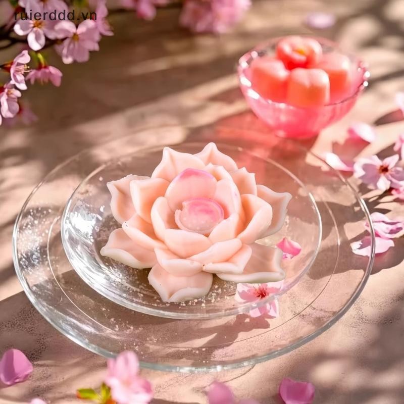 # ruierdd # Khuôn Silicon Hoa Hồng Cho Hoa DIY Fondant Cupcake Chocolate Kẹo Kem Đường Món Tráng Miệng Nến Xà Phòng Thạch Cao Khuôn Nhựa.