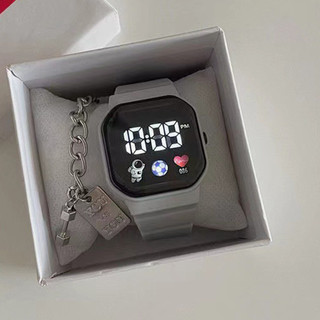 Đồng hồ đeo tay học sinh LED vuông thời trang Mặt số lớn chống nước Dễ đọc cho học sinh tiểu học