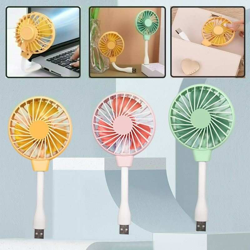 Quạt USB Mini Xoay 360 Độ Tiện Dụng° Quạt Làm Mát Di Động Tùy Chỉnh Không Gây Tiếng Ồn Kèm Sạc USB Tiện Dụng Cho Laptop / Máy Tính Bảng / Pin Sạc Dự