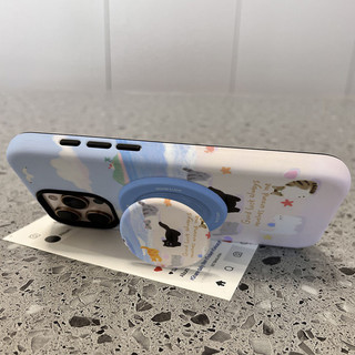 Ốp bảo vệ chân đế 2 trong 1 họa tiết mèo bãi biển cho iPhone 11 12pro 13promax 15pro 15promax14promax 14pro 16 pro max 16 plus 17pro 17promax Vỏ bảo vệ 2 trong 1
