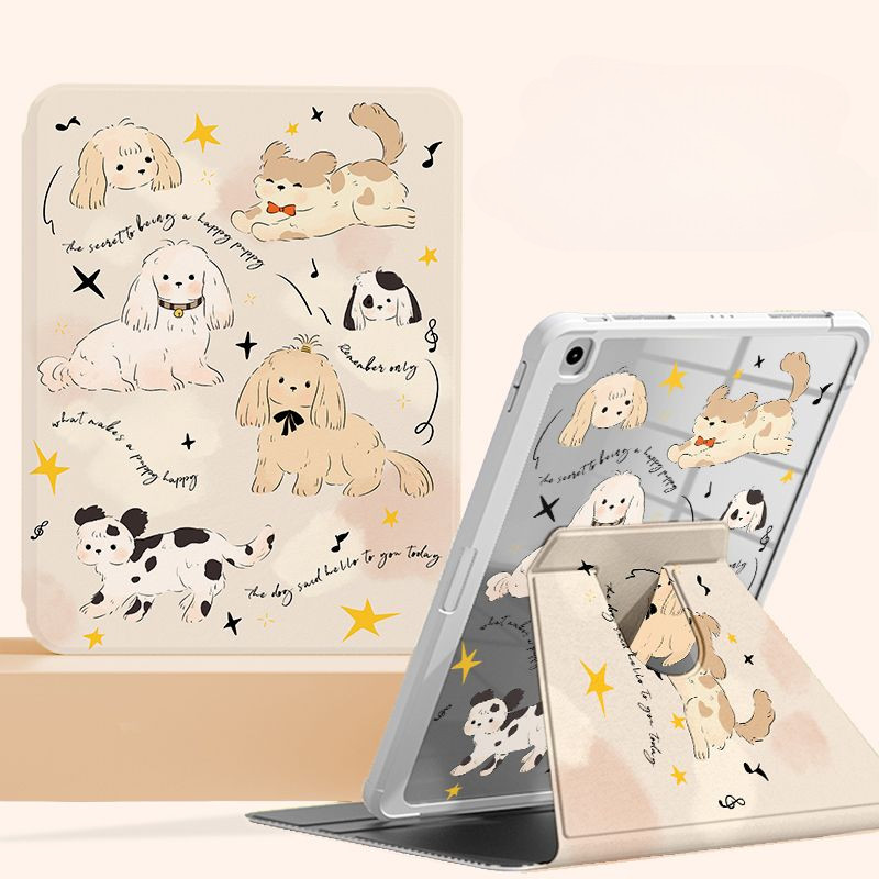 Ốp bảo vệ cho Samsung Galaxy Tab A7 lite 8.7inch A9 + S9 FE + S10ULTRA Tab S6 lite 2024 S7 + / S8 + / S7FE S10 FE + Vỏ máy tính bảng hoạt hình dễ thương có giá đỡ bút chì