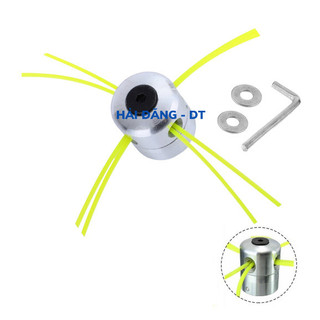 【24H】 Lưỡi cắt cỏ bằng bát cước hợp kim nhôm, tương thích máy cắt cỏ xăng và máy pin 2400W, siêu bền