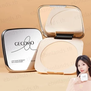 EBINLANDS Makeup Setting Pancake, Bột ép lấy nét mềm chống thấm nước mờ, Vỏ di động Blemishes Chống mồ hôi Làm sáng da Set Up Powder Daily Makeuo
