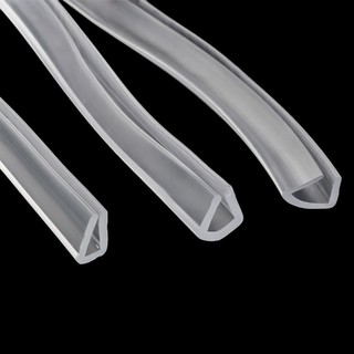 2 Mét U-kênh Cao Su Edging Niêm Phong Cửa Tắm Kính Niêm Phong Băng Cạnh Bảo Vệ Weatherstrip Nhiều Kích Thước